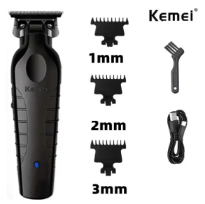 Kemei Professional Hair Clipper Set – Cordless Barber Hair Clippers &amp; Trimmer Kit