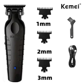Kemei Professional Hair Clipper Set – Cordless Barber Hair Clippers &amp; Trimmer Kit